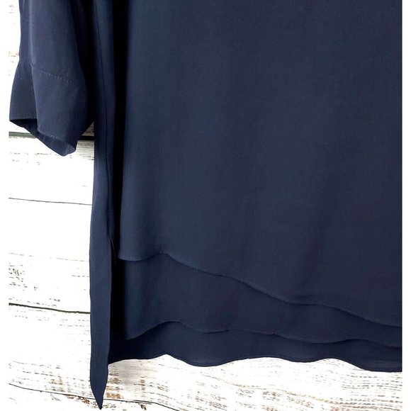 Outback Red Small Blue Multi-Layered Button Accented Loose Top Women's - Picture 3 of 10